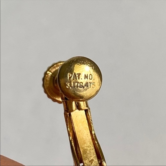 Vintage Pink Pearlescent Earrings Ball Sphere Orb Drop 60s Clip-On Faux Pearl - Picture 4 of 8